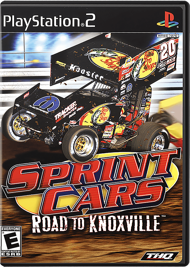 Sprint Cars Road to Knoxville box art for Playstation 2